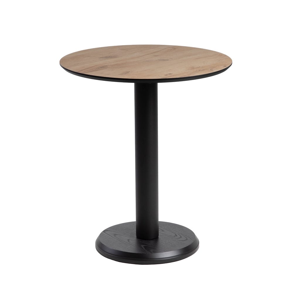Natural Style Contract Table with Metal and Wood