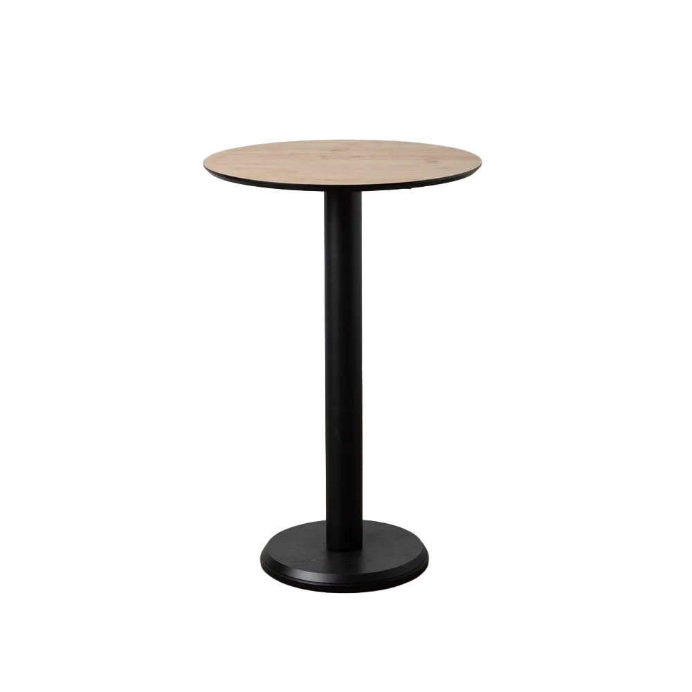 Natural Style High Table with Metal and Wood