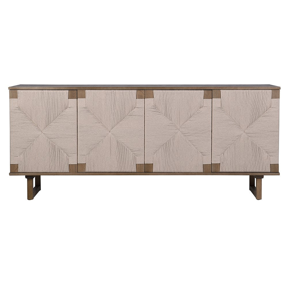 Newo Sideboard - Oak & Oak Veneer Storage Solution - LUXONAS