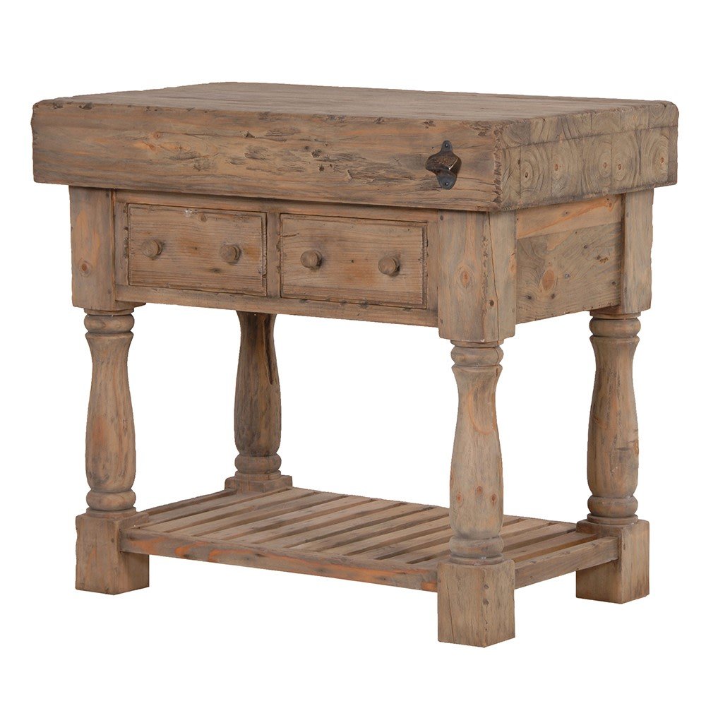 Olympia Reclaimed Pine Butcher Block Table