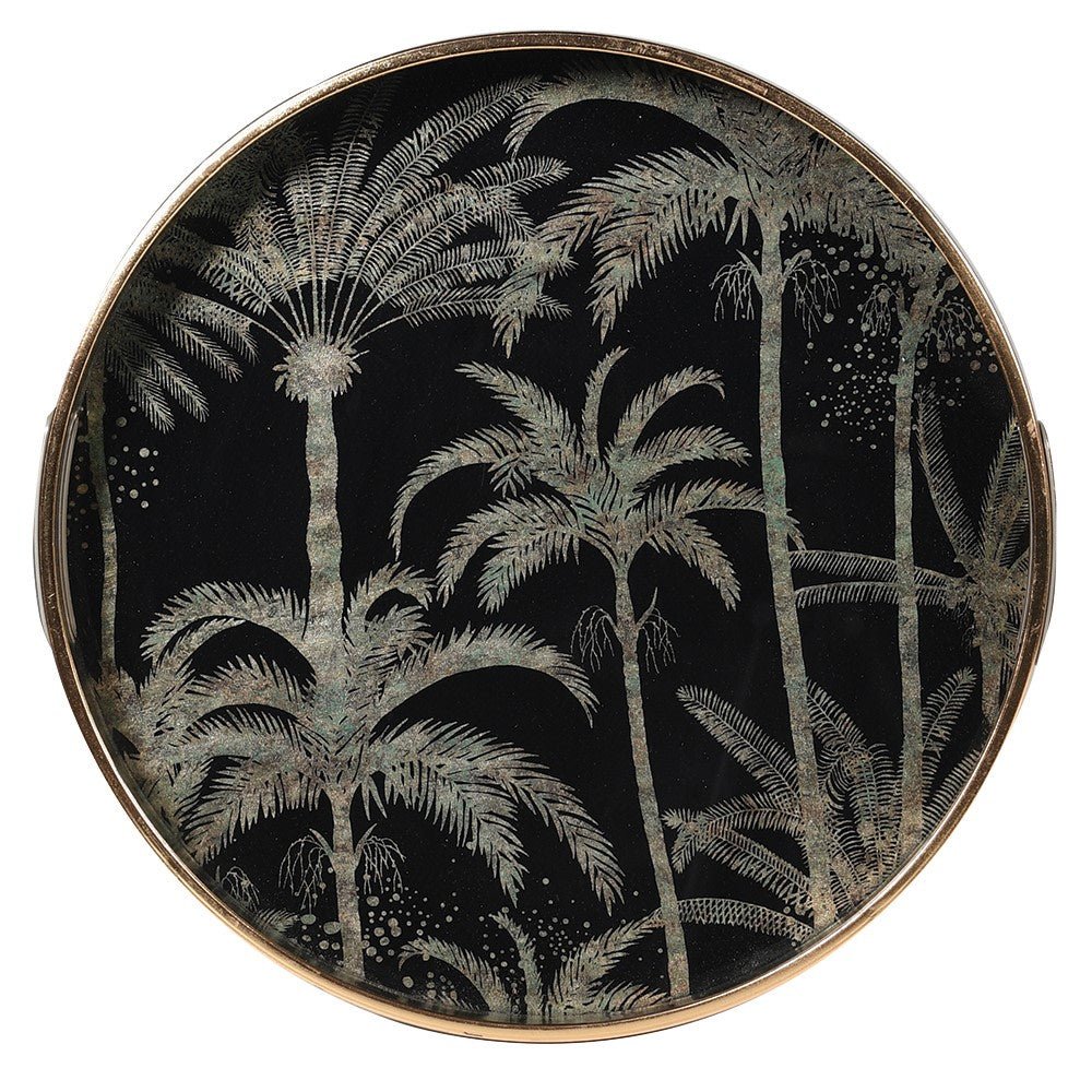 Palm Tree Pattern Tray - Stylish Decorative Tray for Home Decor - LUXONAS