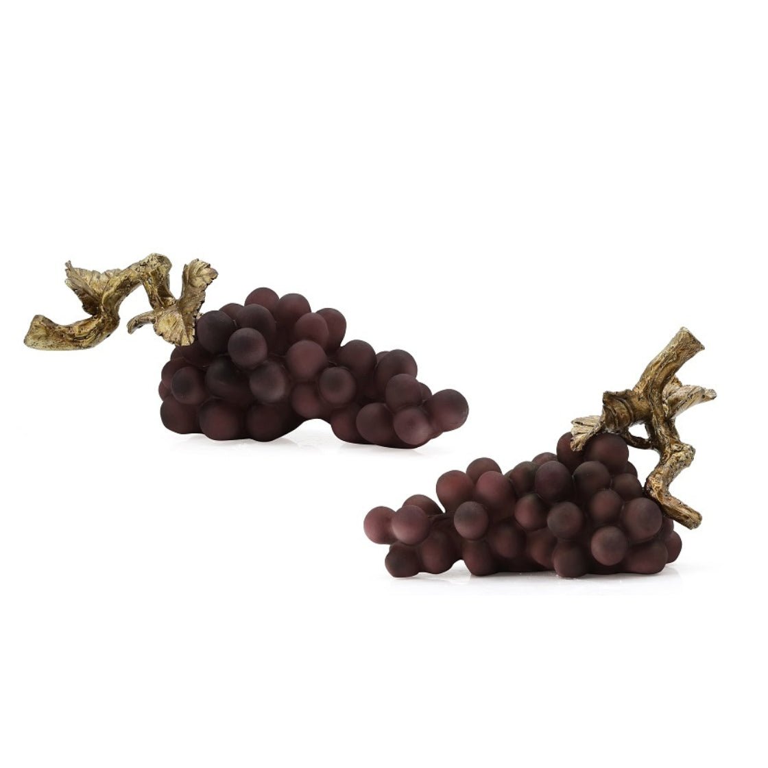 Purple Resin Grapes Decorative Accent