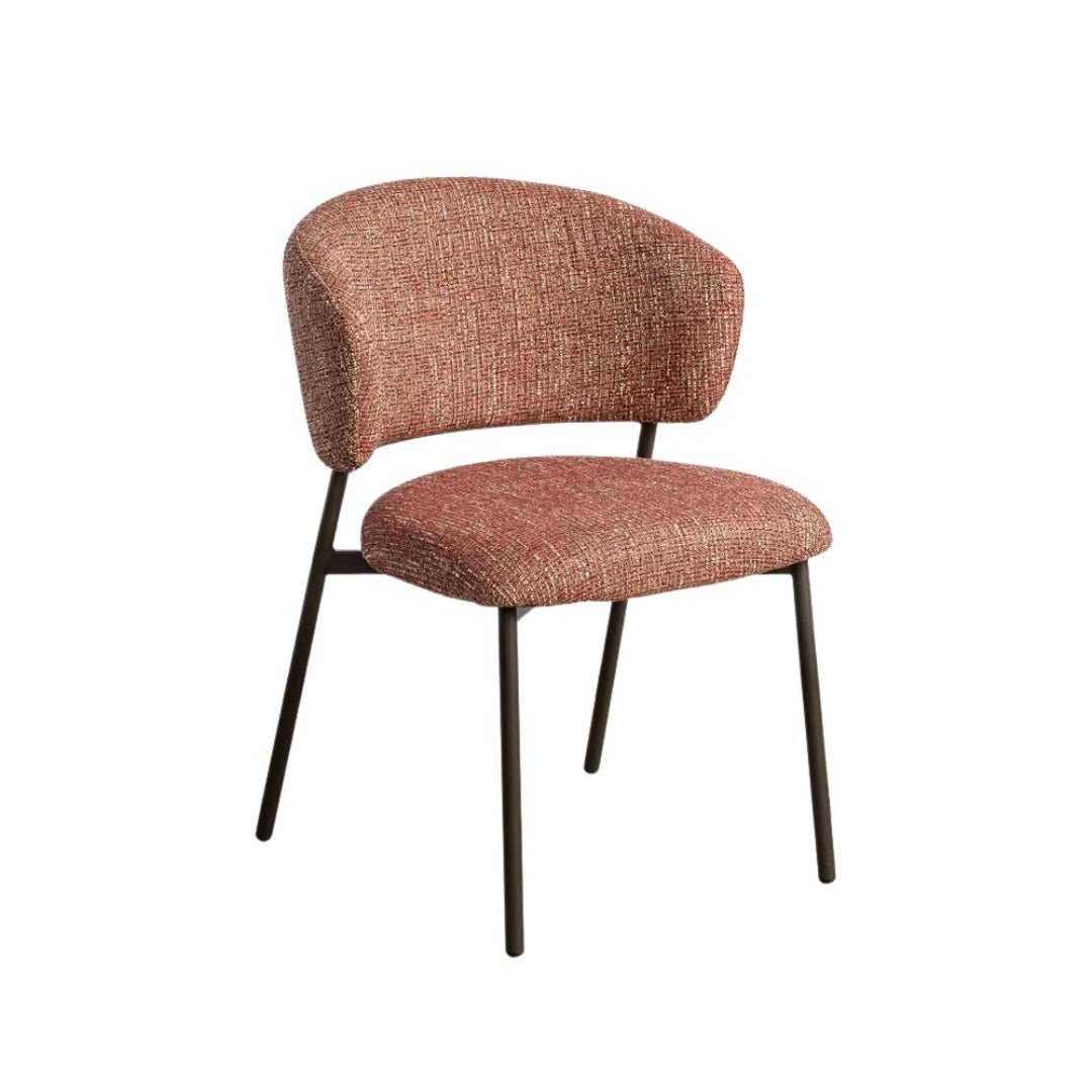 Red Marbled Dining Chair - Elegant & Stylish Seating Solution - LUXONAS