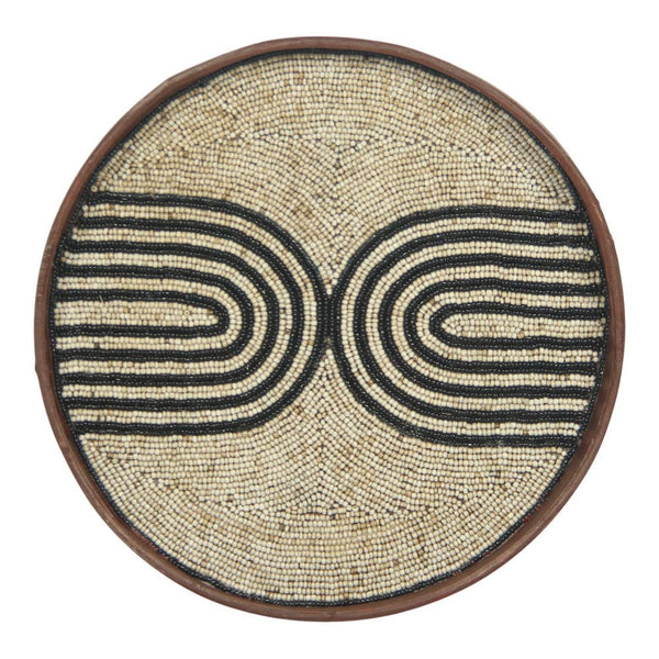 Round Arches Beige Large Tray