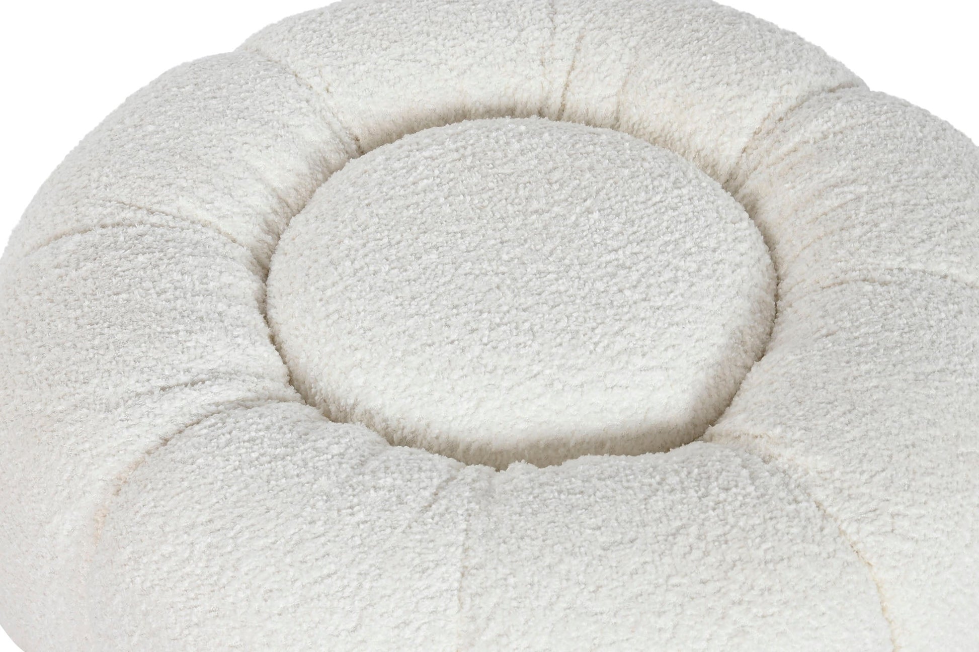 Round Boucle Puff - Stylish Comfort for Any Space - LUXONAS