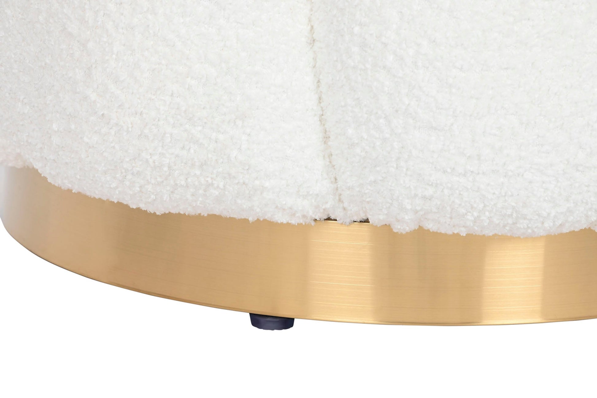 Round Boucle Puff - Stylish Comfort for Any Space - LUXONAS