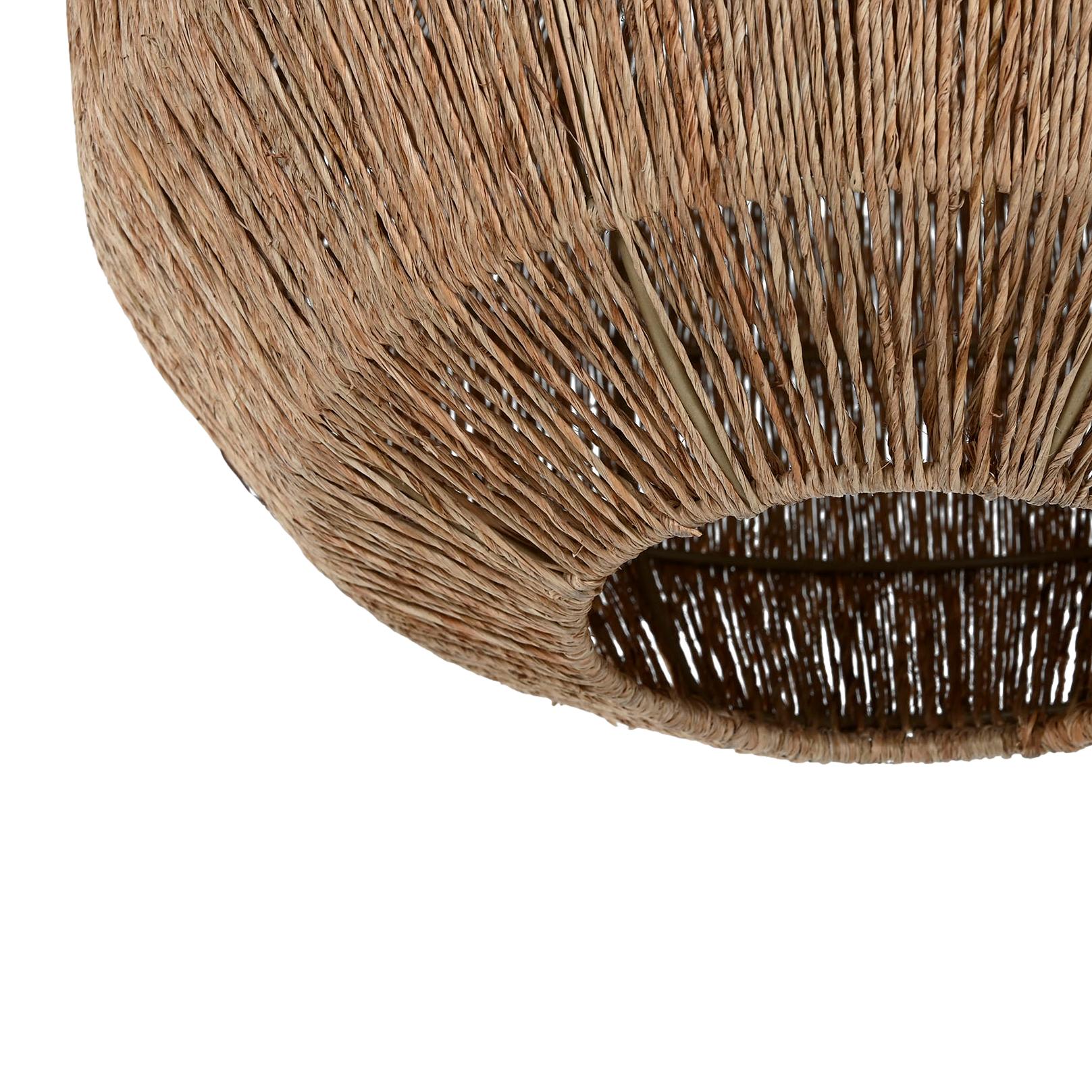 Round Jute Pendant Lamp - LUXONAS