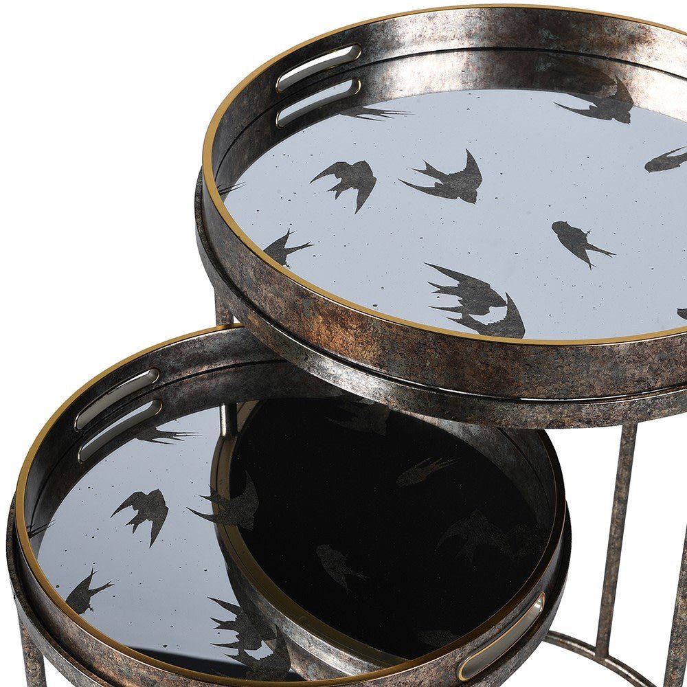 S/2 Swallow Tray Tables - Stylish and Functional Accent Pieces - LUXONAS