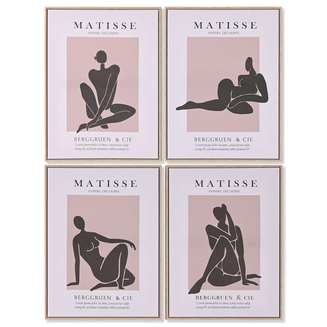 S/4 Matisse Framed Pictures - LUXONAS