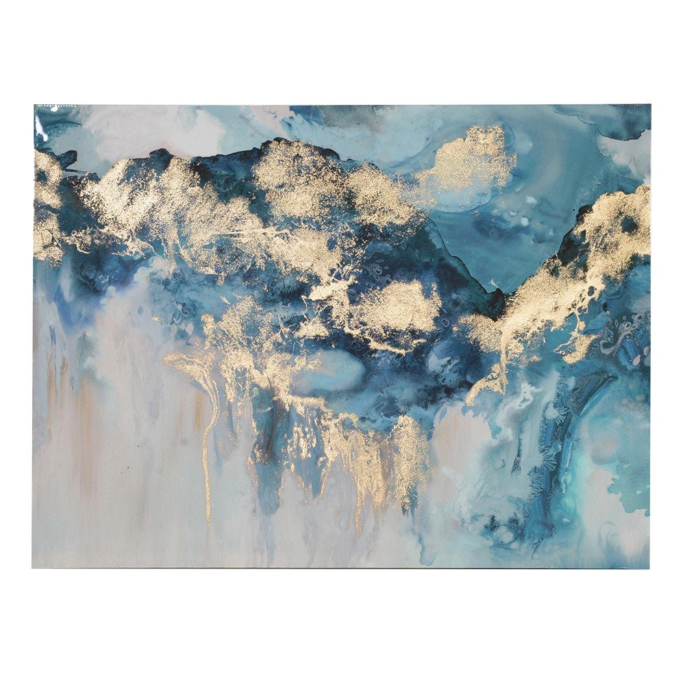 Saphire Blue Painting - Stunning Wall Art for Elegant Spaces