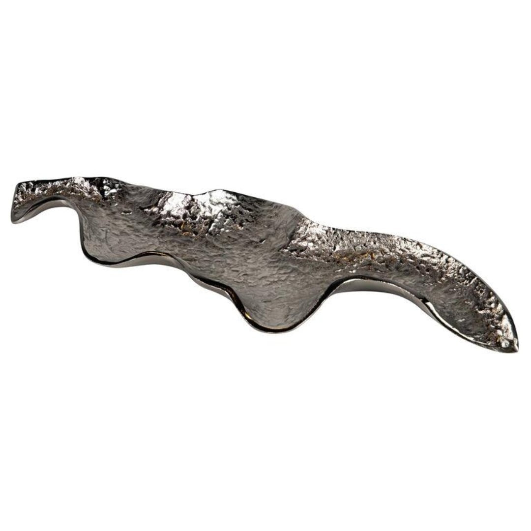 Silver Aluminium Abstract Centre Piece
