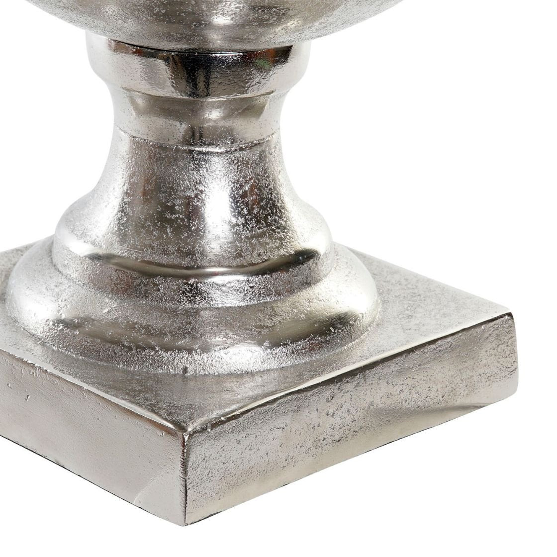 Silver Aluminium Cup Vase 62cm - LUXONAS