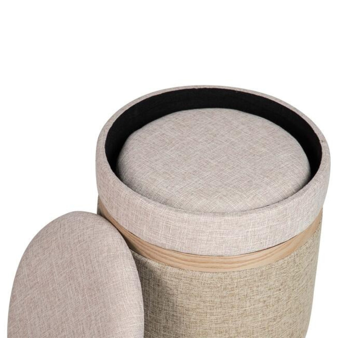 Small Polyester Puff - Versatile and Stylish Seating Option - LUXONAS