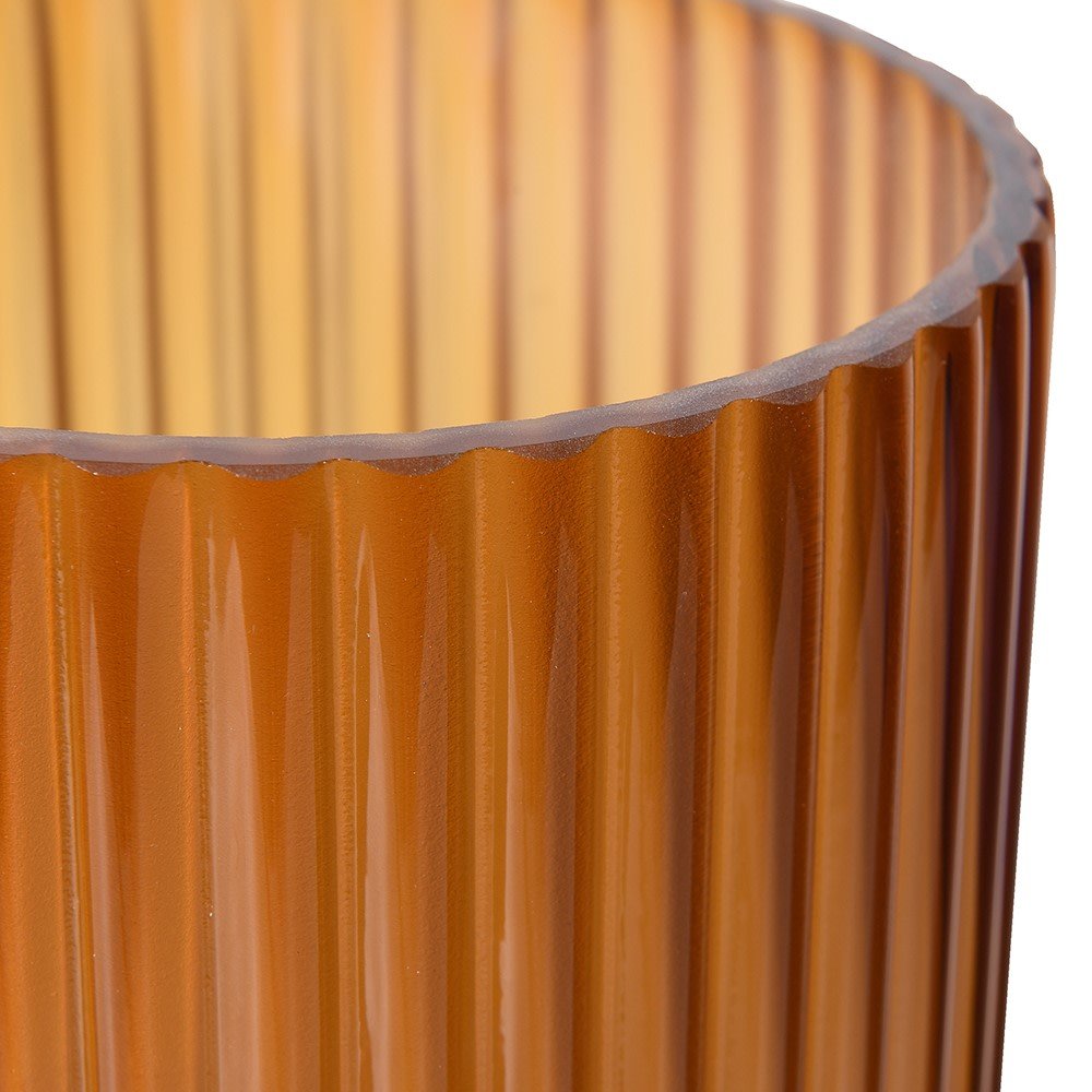 Small Smoke Fluted Vase - LUXONAS