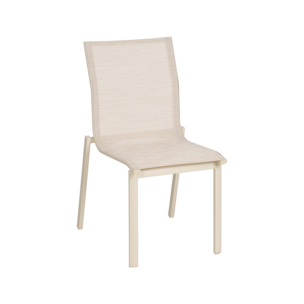 Stackable Aluminum Frame Textilene Chair 49 x 62 x 90 cm