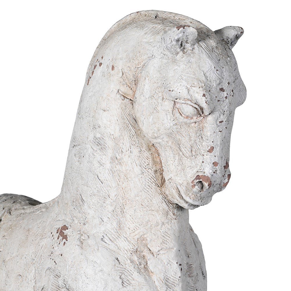 Stone Effect Horse Sculpture - LUXONAS