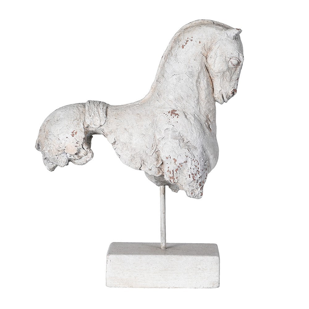 Stone Effect Horse Sculpture - LUXONAS