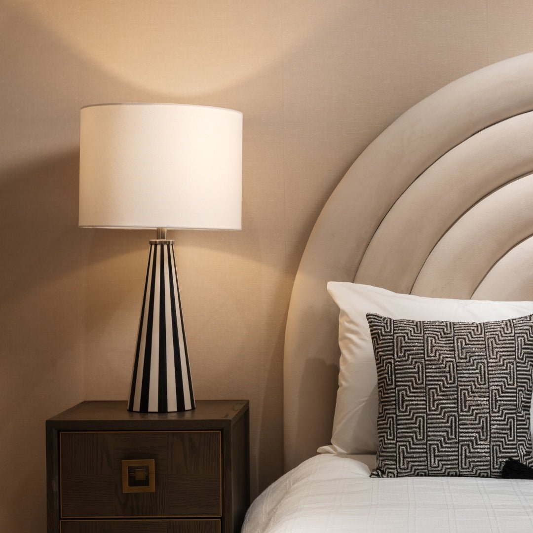Stripe Bone Table Lamp - LUXONAS