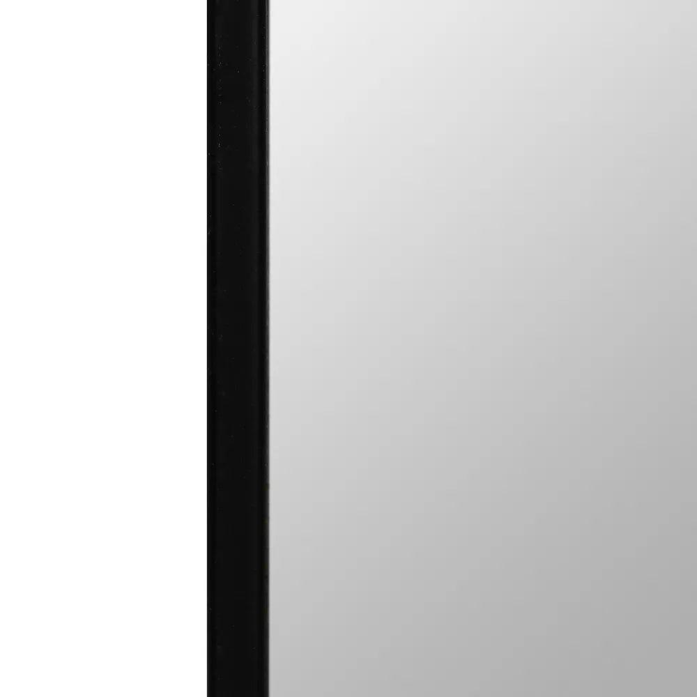 Stylish Black Metal Frame Mirror - Modern Design - LUXONAS