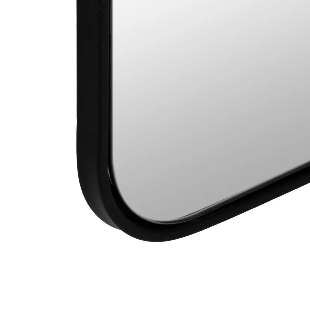 Stylish Black Metal Frame Mirror - Modern Design - LUXONAS