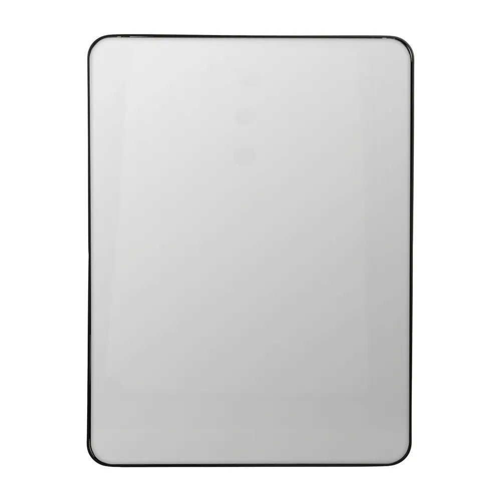 Stylish Black Metal Frame Mirror - Modern Design - LUXONAS