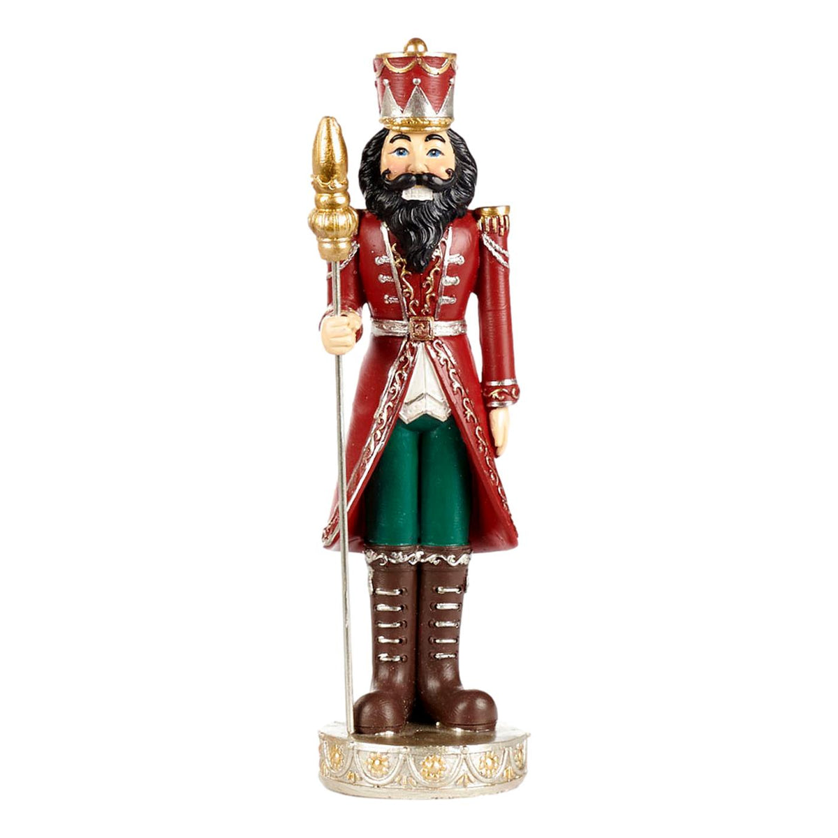 Tall Black Beard Nutcracker on Base