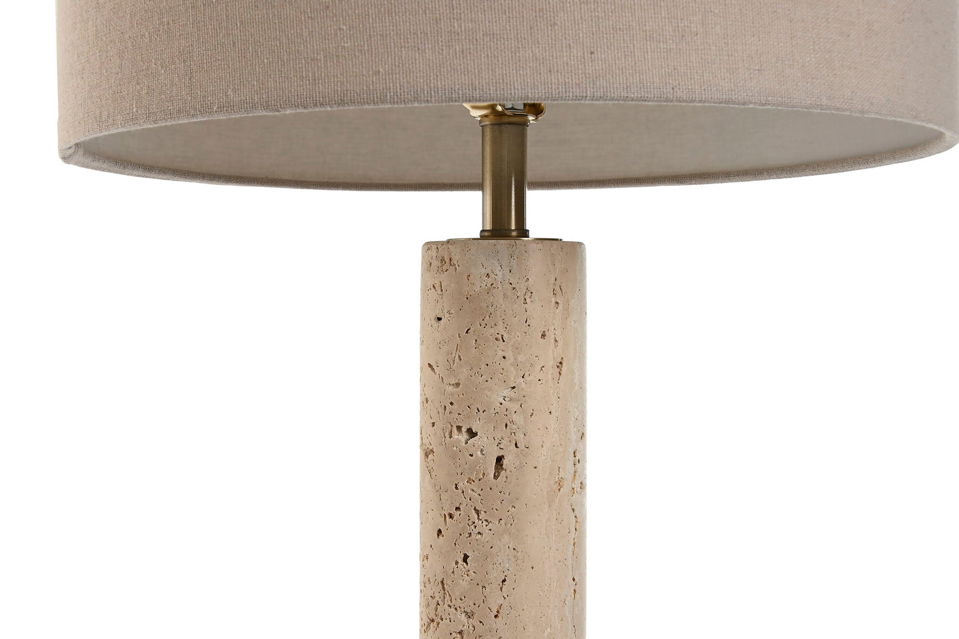 Tall Travertine Base Table Lamp - LUXONAS
