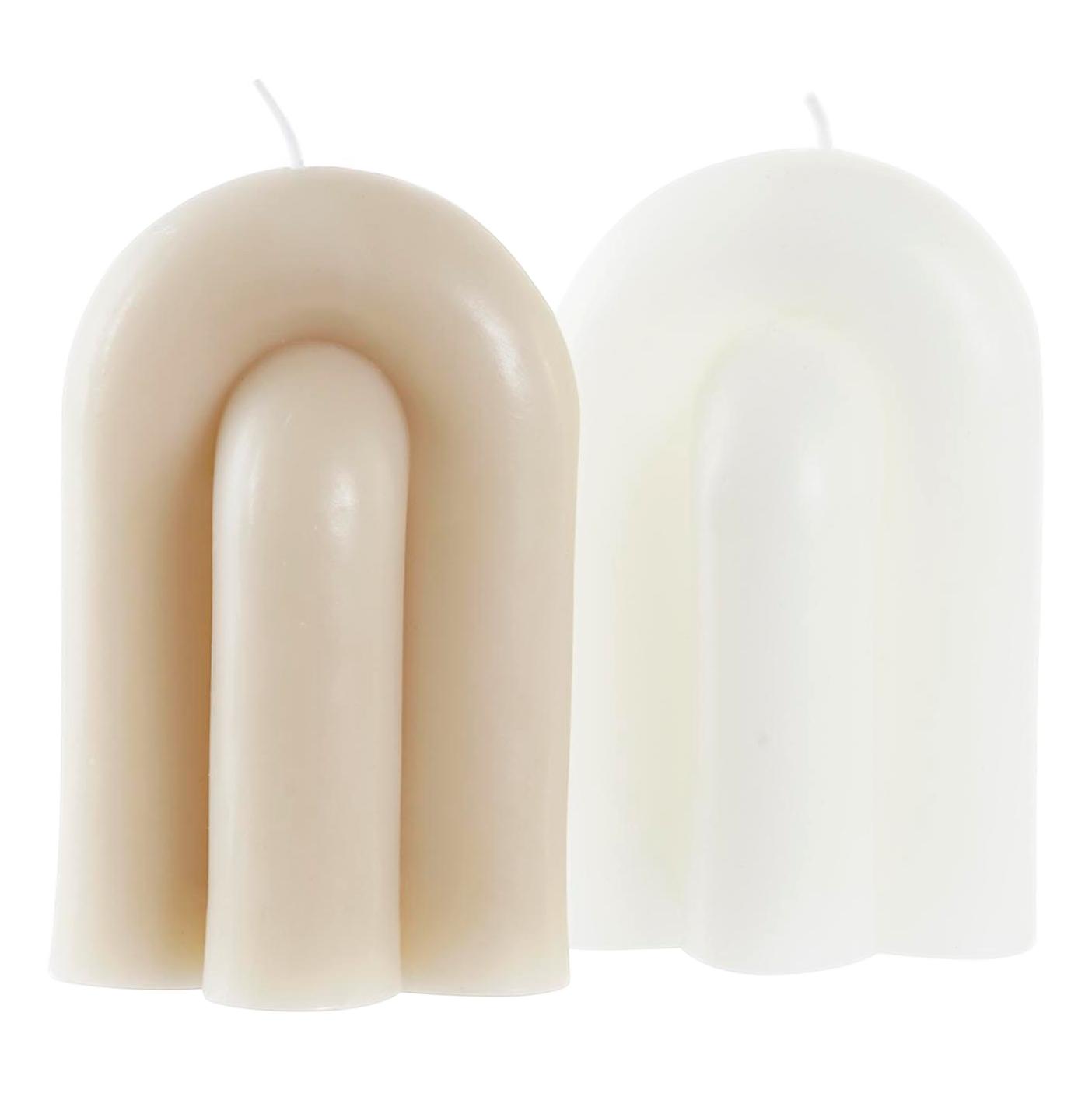 Taupe Tall Candle Arch - LUXONAS