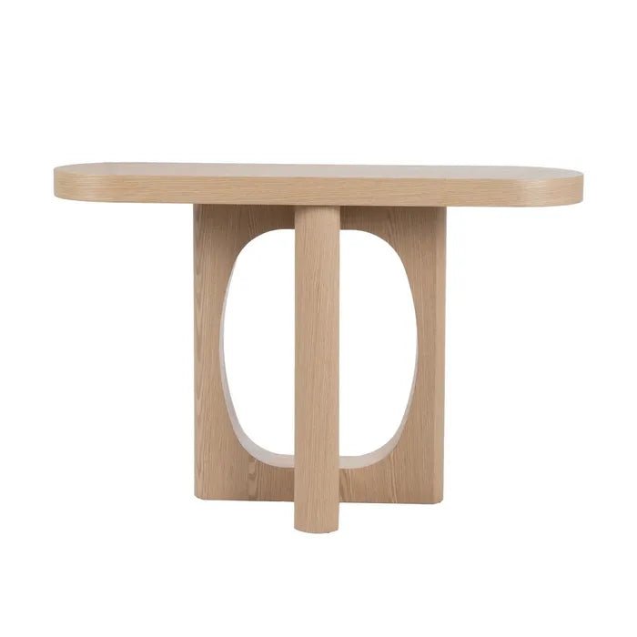 Tempo Natural Console Table - Modern Design with Natural Finish - LUXONAS