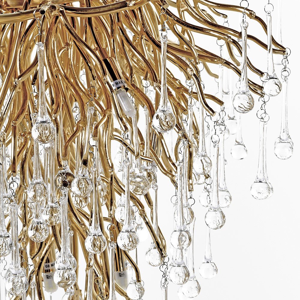 Tiered Droplet Chandelier - LUXONAS