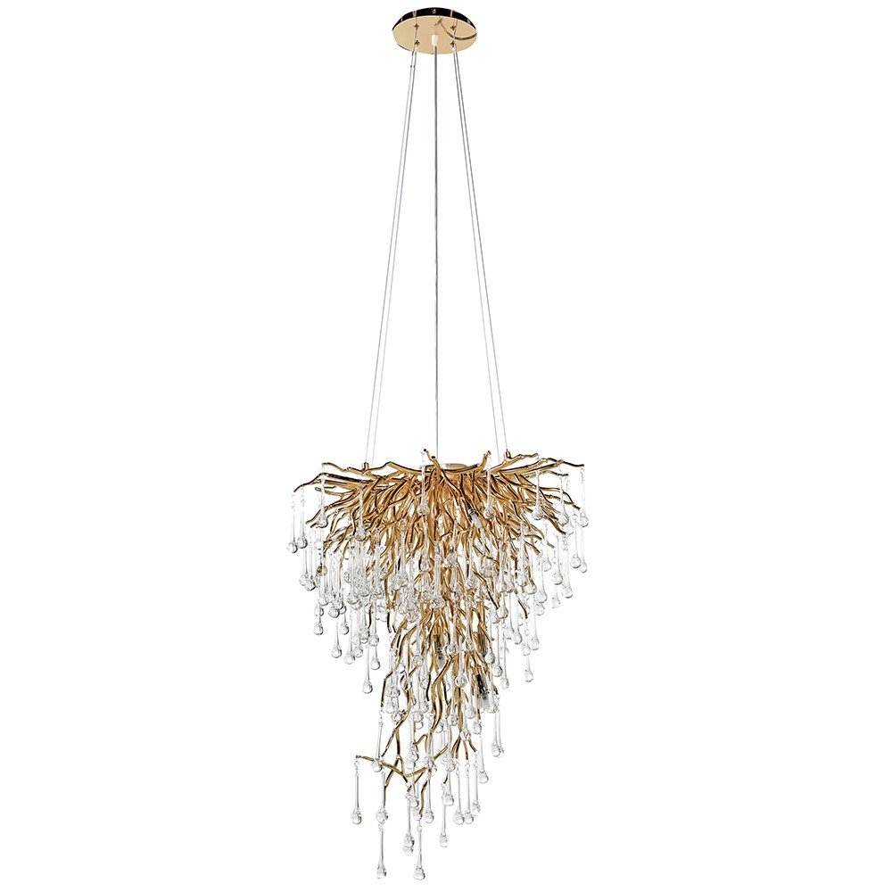 Elegant Tiered Droplet Chandelier – LUXONAS HOME