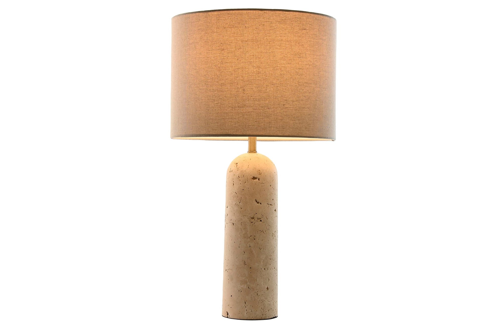 Travertine Base Table Lamp - LUXONAS