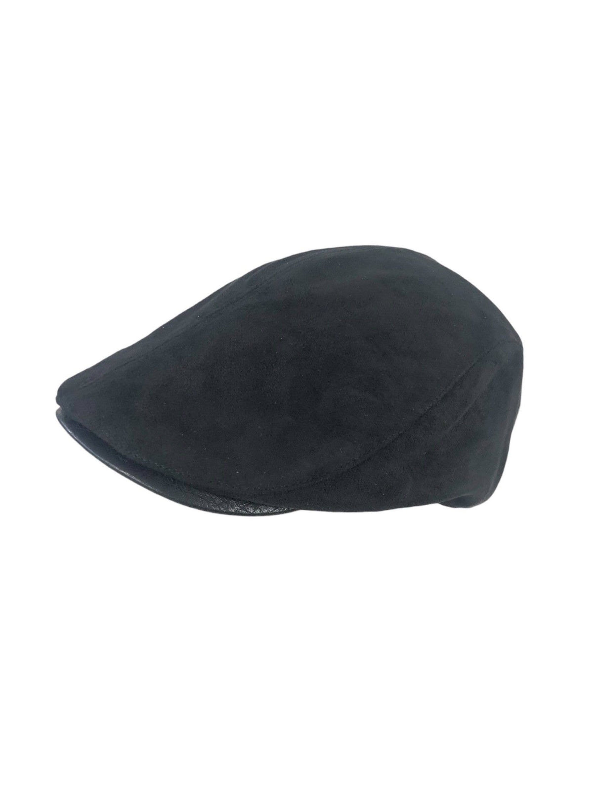 Unisex Newsboy Cap Suede-effect F60685: BLACK
