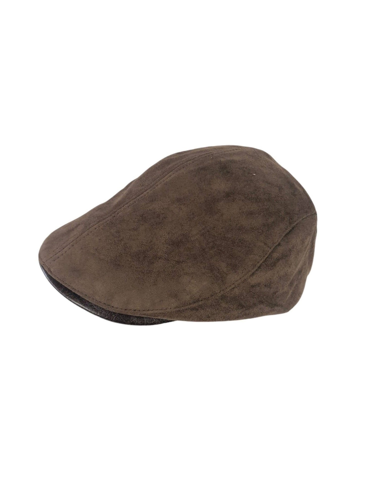 Unisex Newsboy Cap Suede-Effect F60685 — Brown