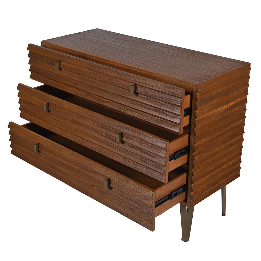 Vihe 3 Drawer Chest - Stylish Storage Solution - LUXONAS