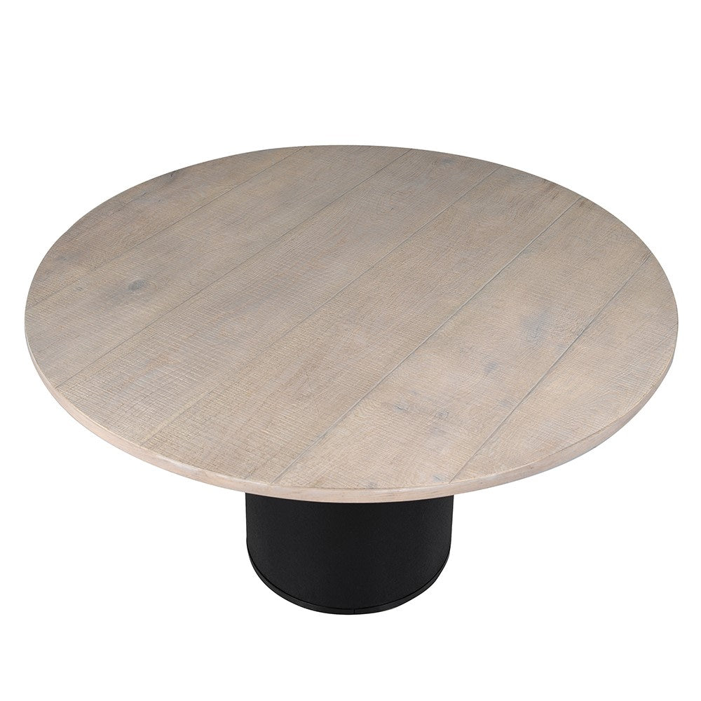 Washed Oak Dining Table - Elegant and Durable Design - LUXONAS