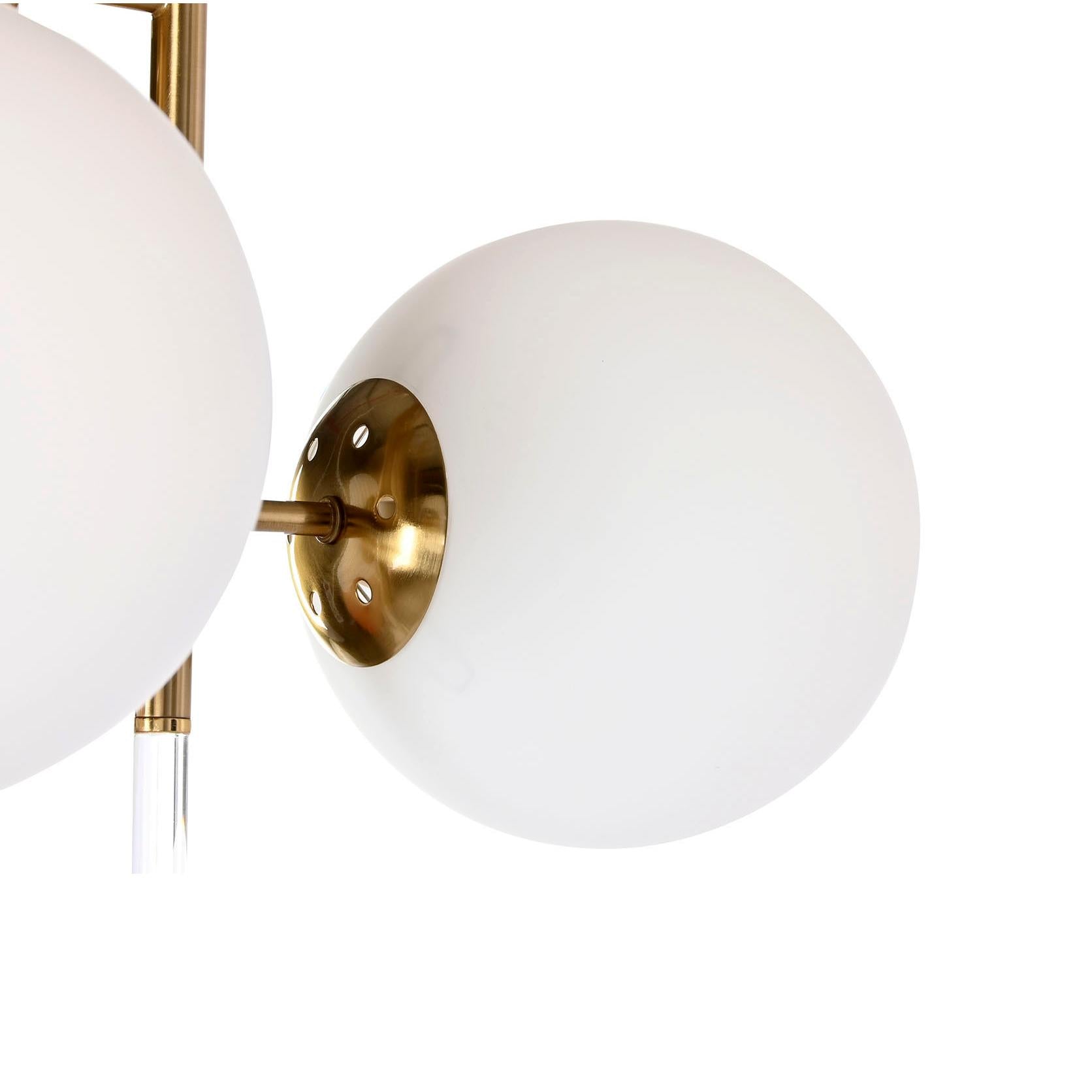 White 3 Ball Ceiling Chandelier - LUXONAS