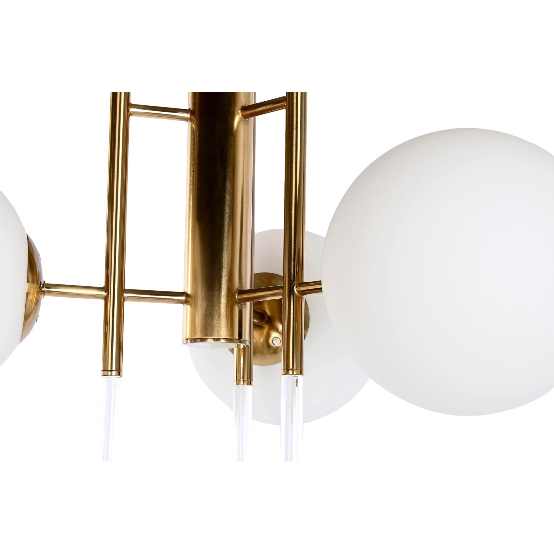 White 3 Ball Ceiling Chandelier - LUXONAS