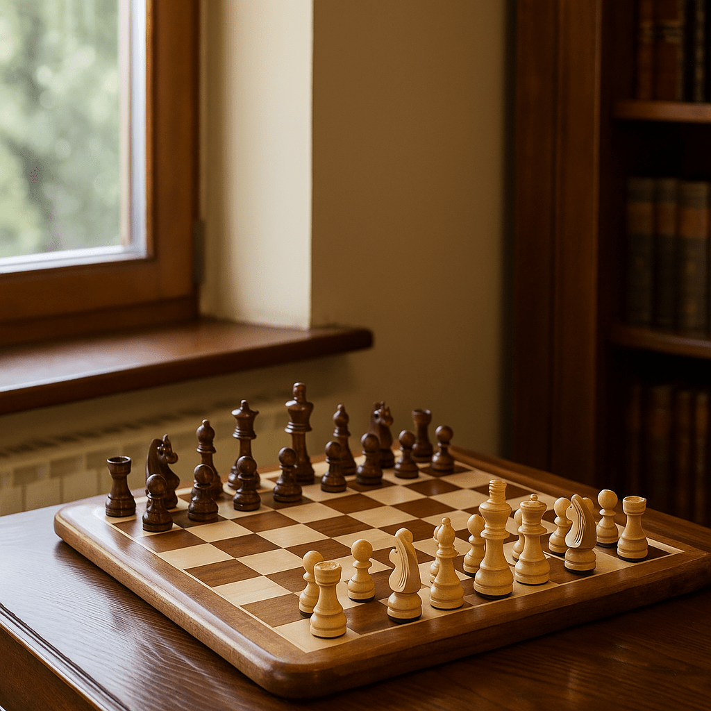 Wooden Acacia Chess Board - LUXONAS