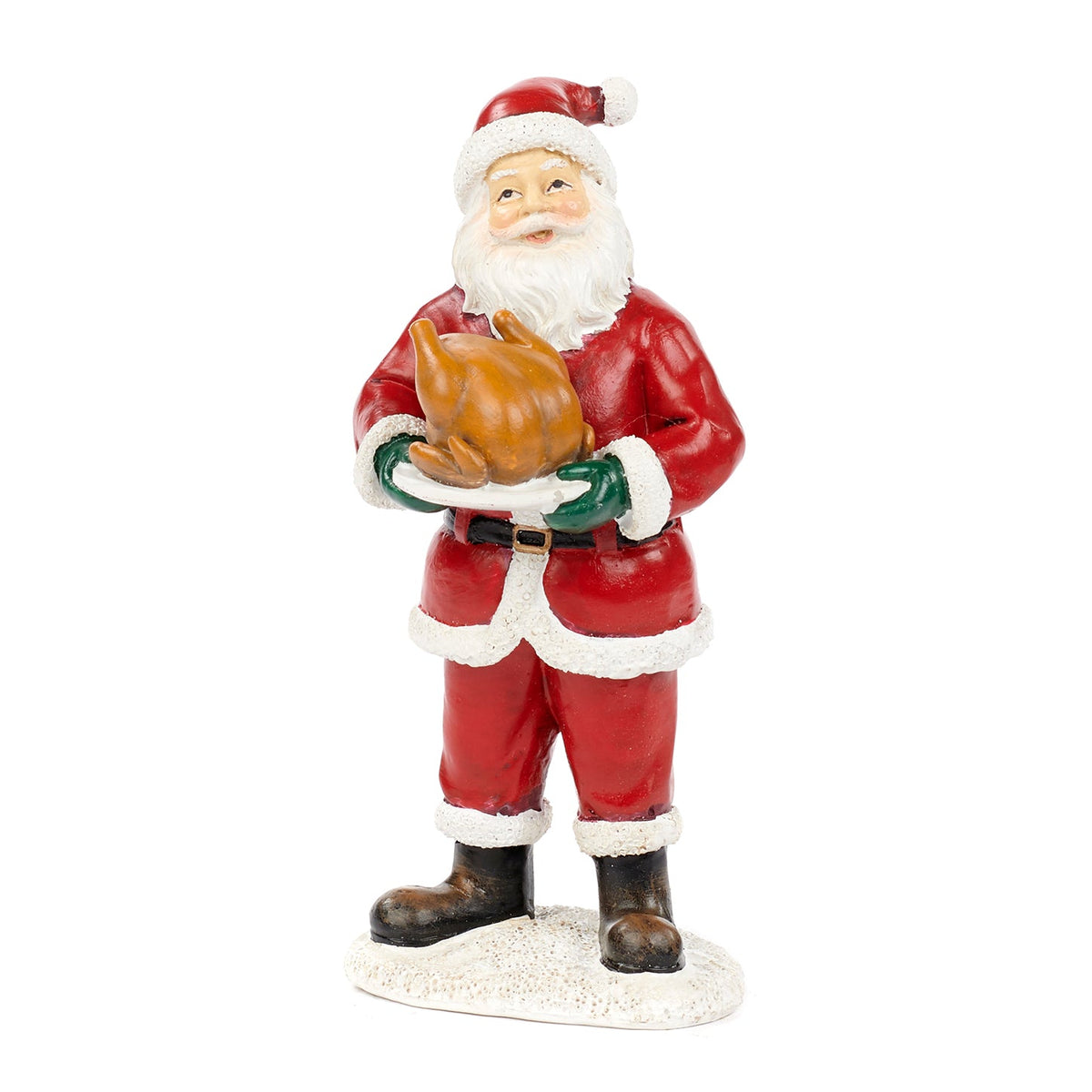 Xmas Santa Chef Figurine - Festive Holiday Decor