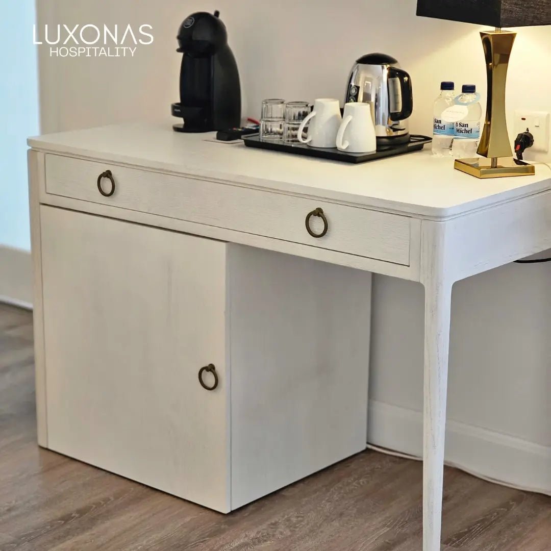 Osborne Hotel hospitality desk and refreshment station