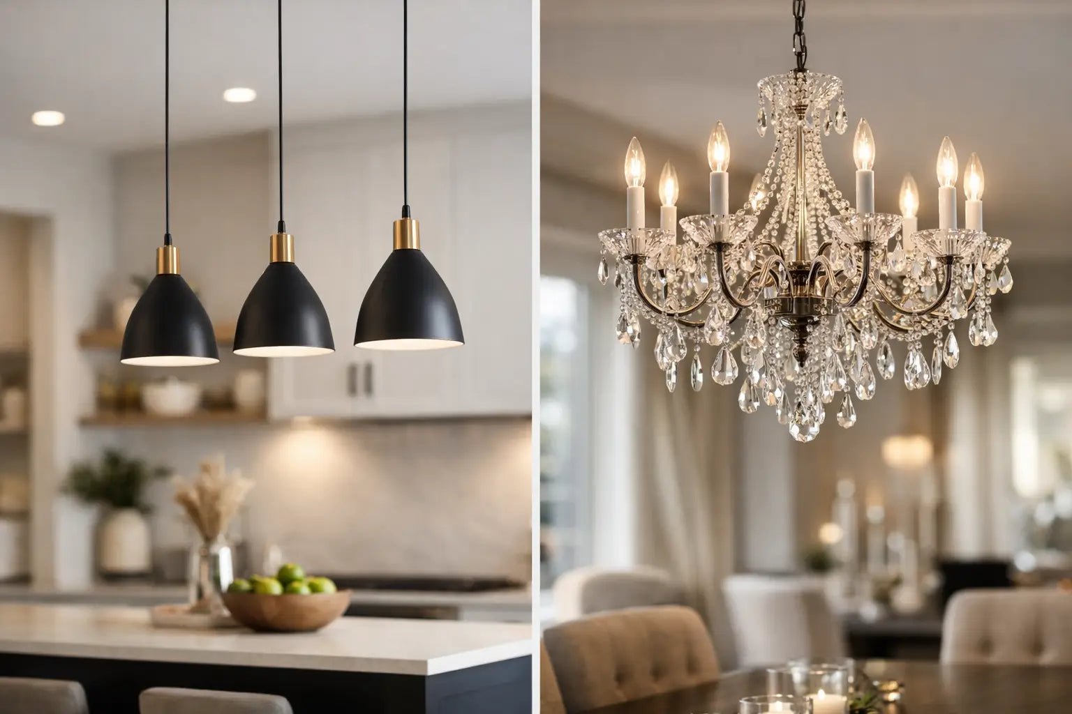 Pendant Lights vs Chandeliers: Which Fits? - LUXONAS HOME