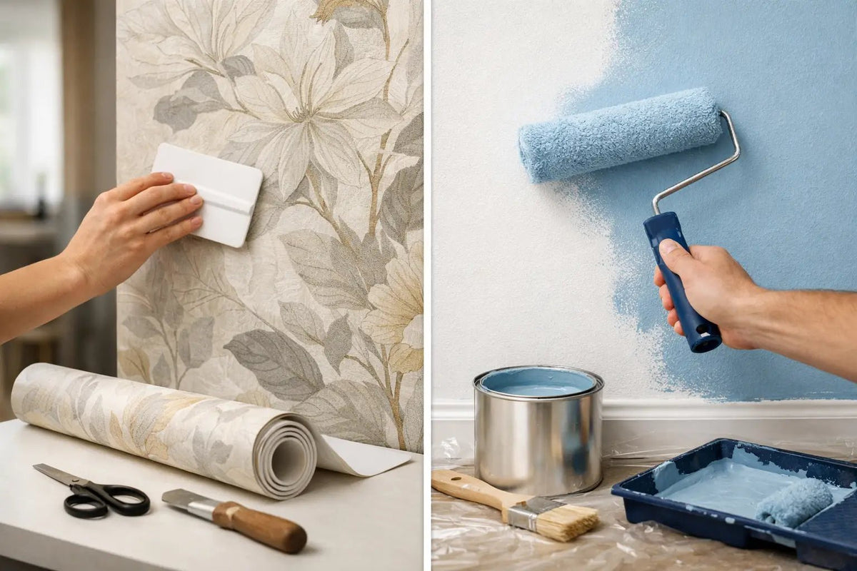 Wallpaper vs Paint for Interiors - LUXONAS HOME