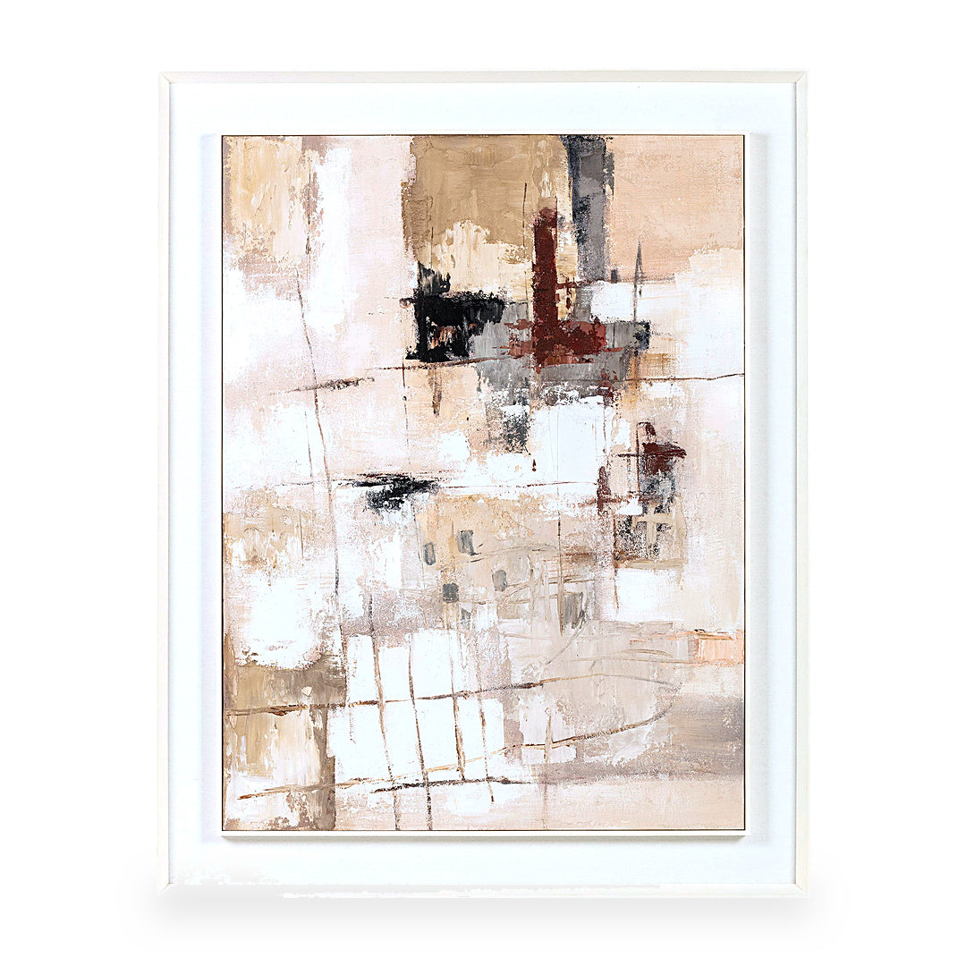 Abstract Canvas on Pine Frame