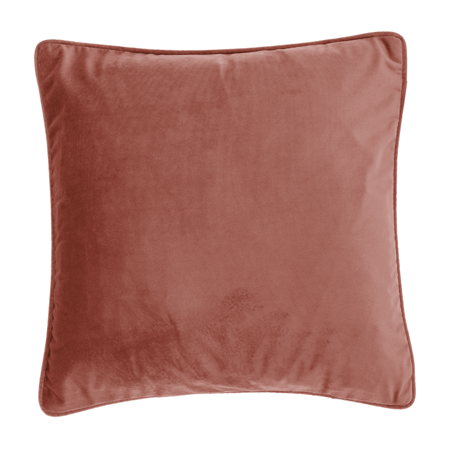 Cushion (filled) VELVET - 45x45 cm: Russet