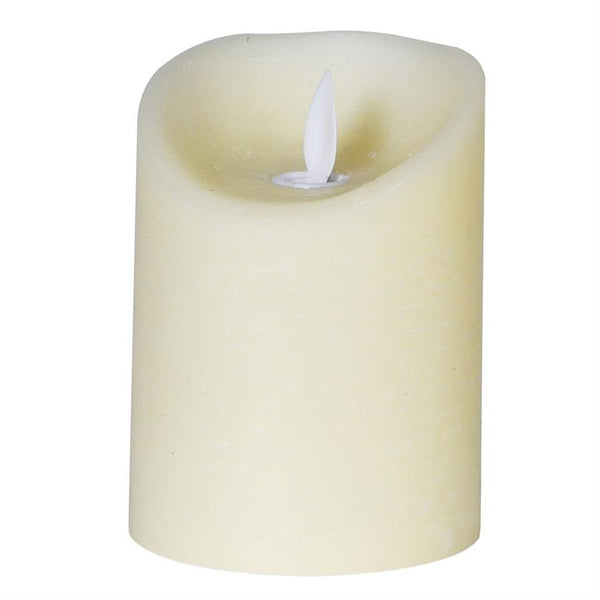 10Cm Ivory LED Candle - Safe & Realistic Flickering Light