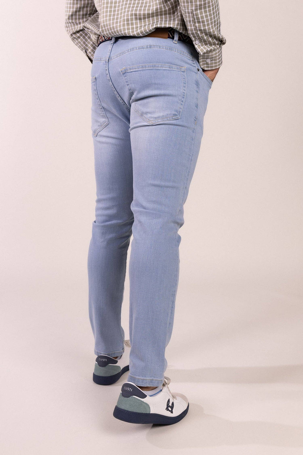Regular Fit Stretch Cowboy Light Blue | Cody