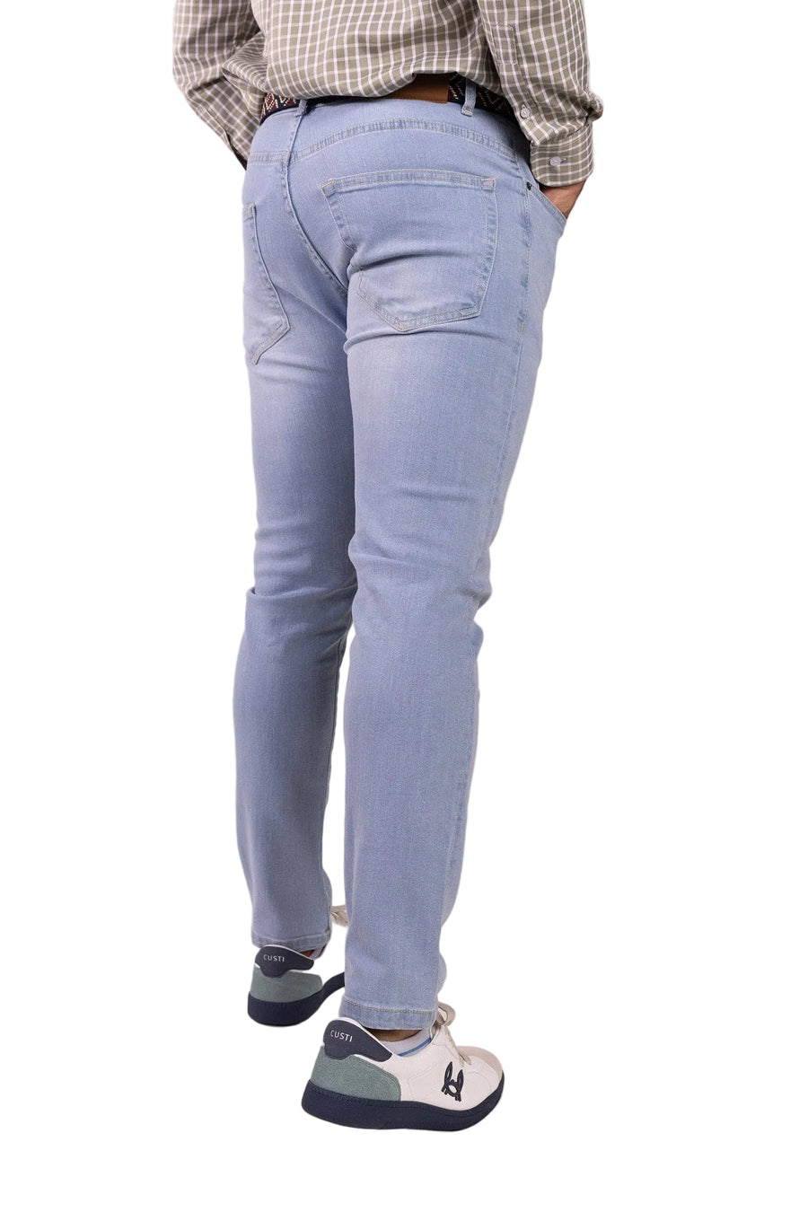 Regular Fit Stretch Cowboy Light Blue | Cody