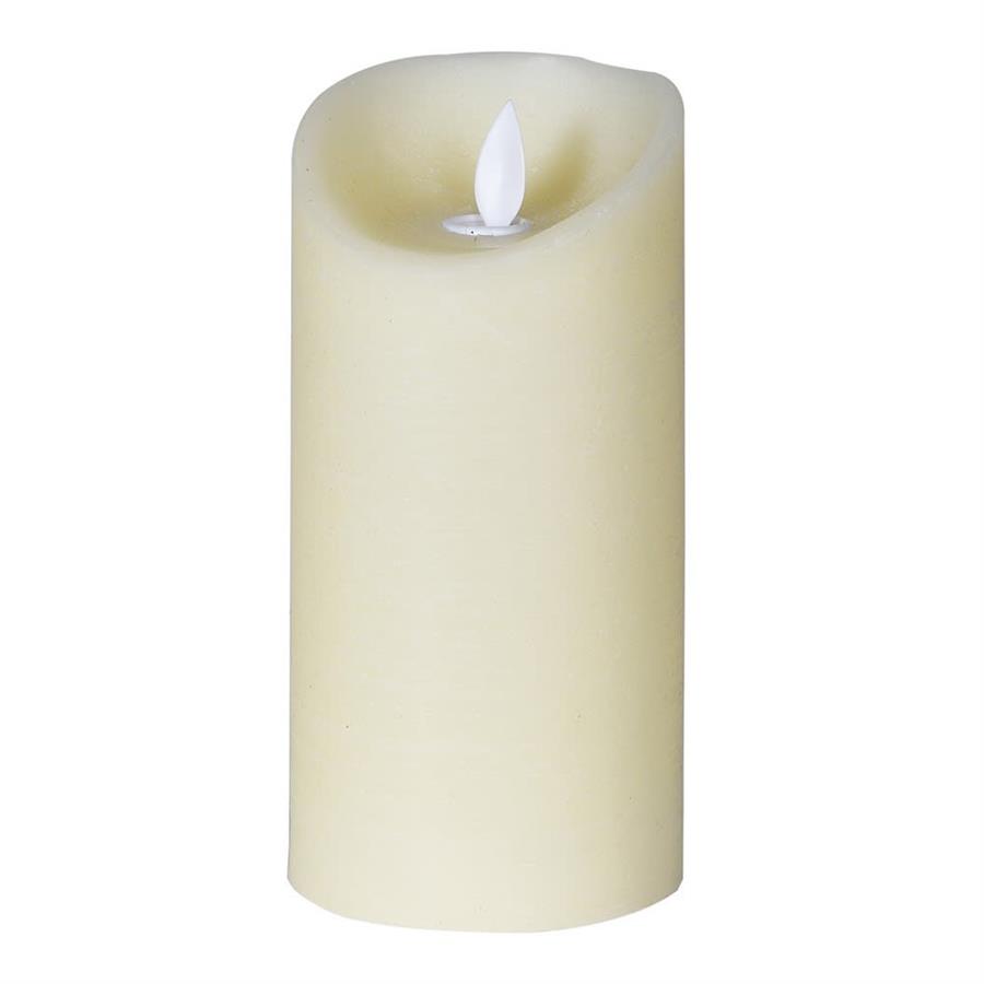 15Cm Ivory LED Candle - Realistic Wax Look