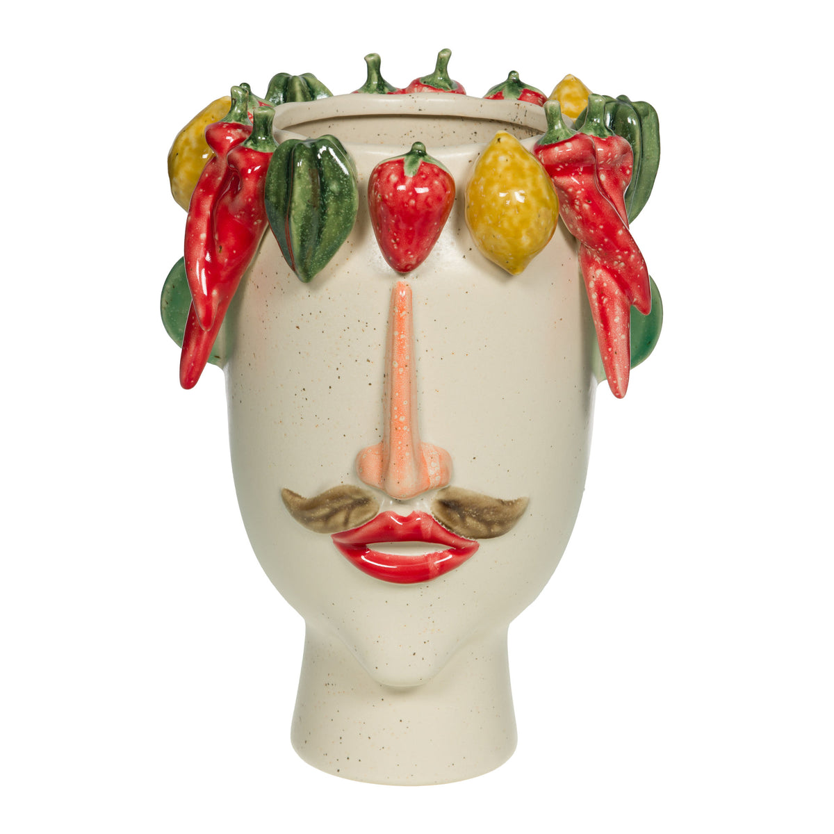 Vegetables Face Vase — Large